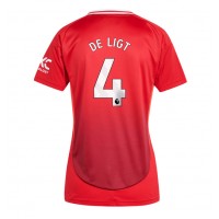 Dres Manchester United Matthijs de Ligt #4 Domáci pre Ženy 2024-25 Krátky Rukáv